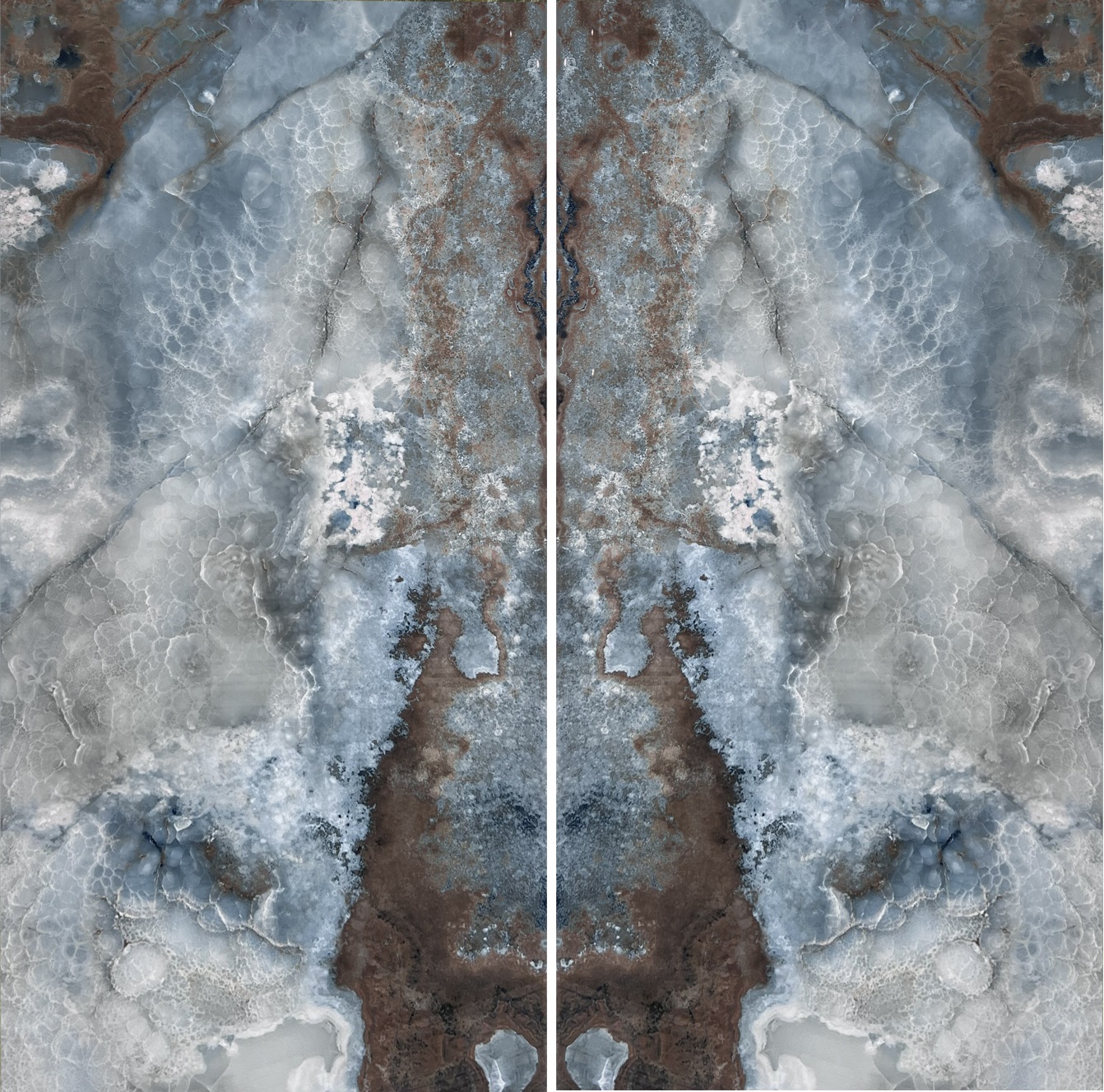 Velkoformátové keramické desky 320 x 160 cm Franko Blue Nebula pro pracovní desky a obklady