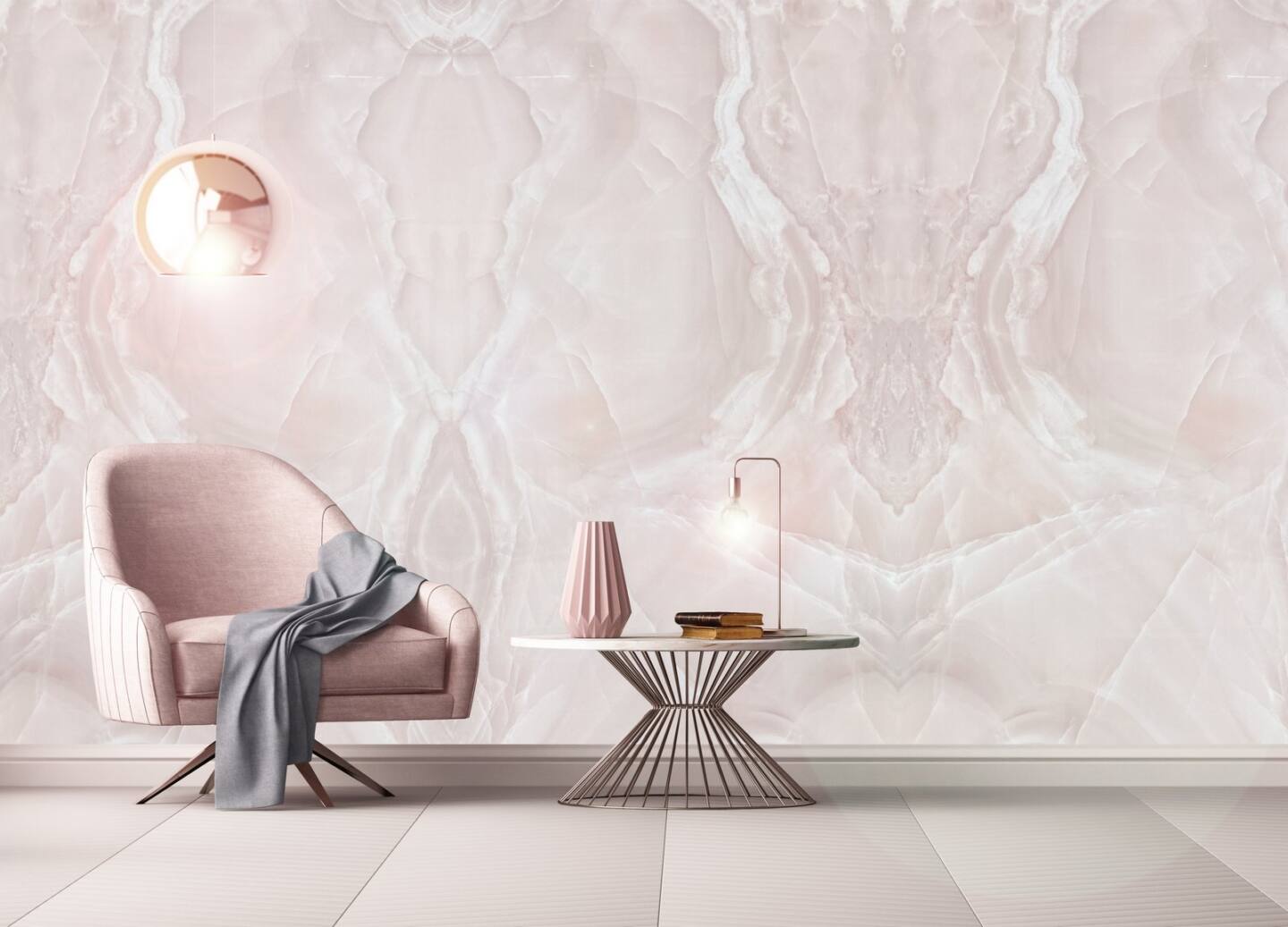Velkoformátové keramické desky 320 x 160 cm Franko Crystal Rose pro pracovní desky a obklady