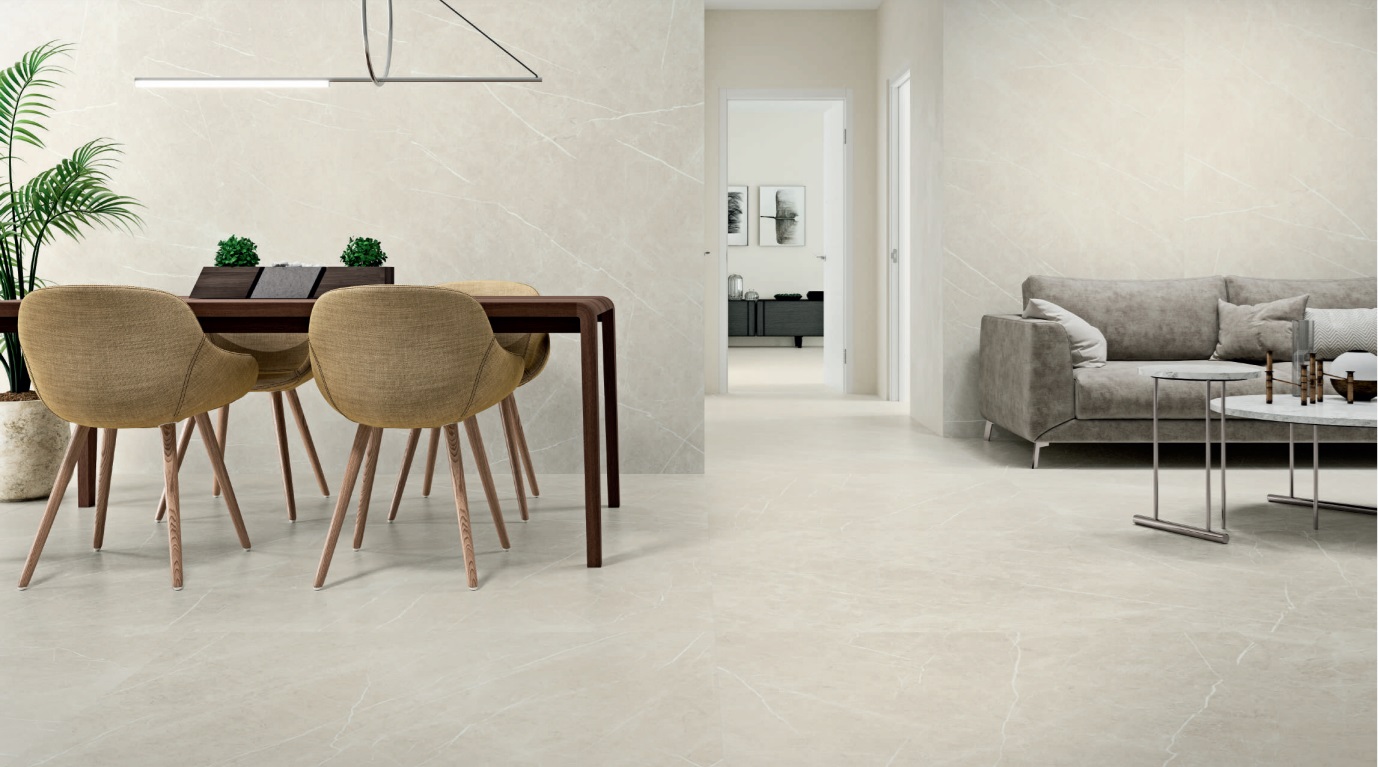 Velkoformátová dlaždice Baldocer Eternal Cream 120 × 260 cm, tloušťka 6 mm nebo 7 mm