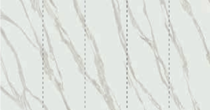 Velkoformátová dlaždice Mirage Jewels JW02 Calacatta Reale 120 × 278 cm nebo 160 × 320 cm, tloušťka 6 mm