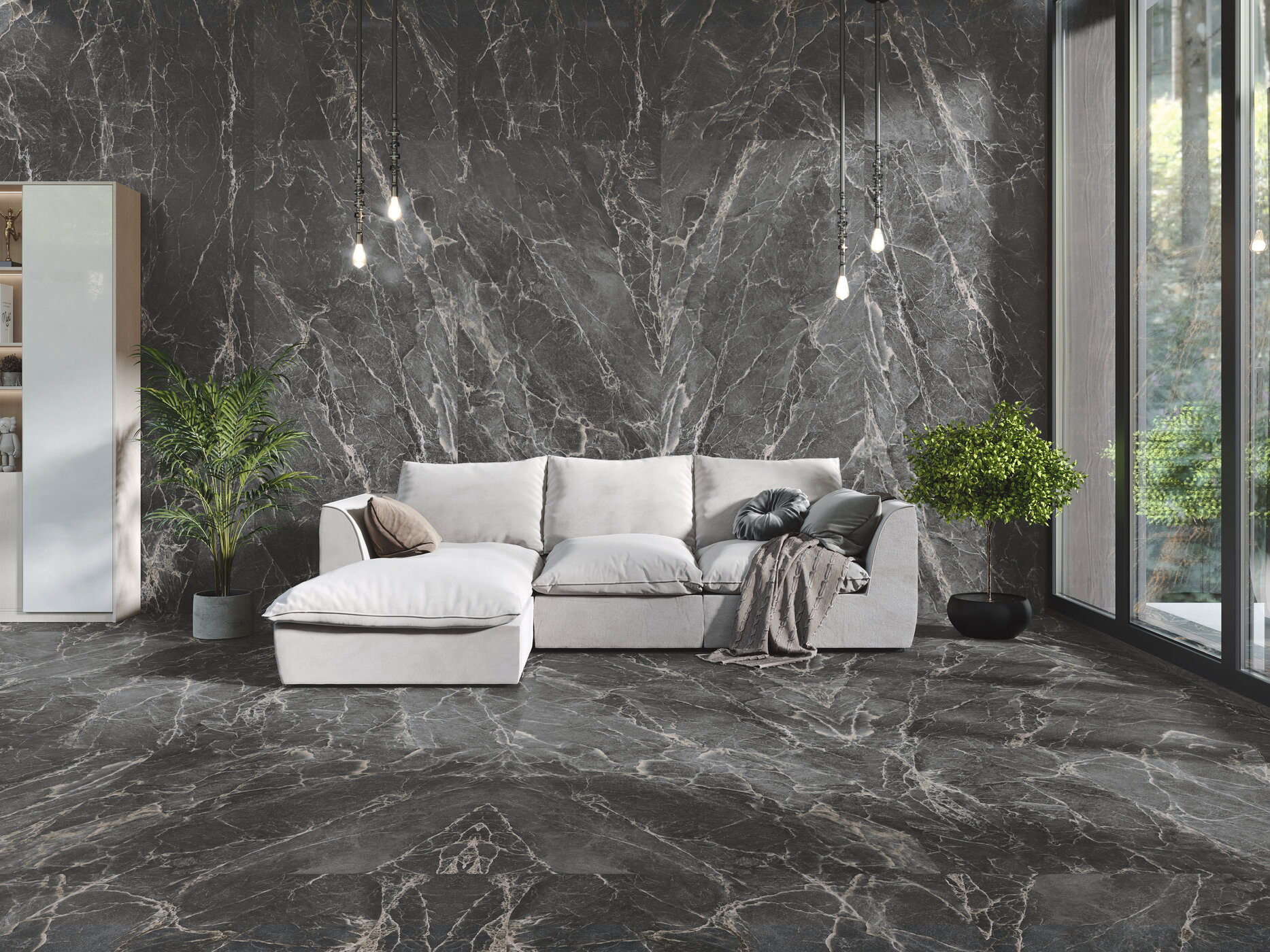 Velkoformátová dlaždice AB Majestic Dark 120 × 280 cm, tloušťka 6 mm
