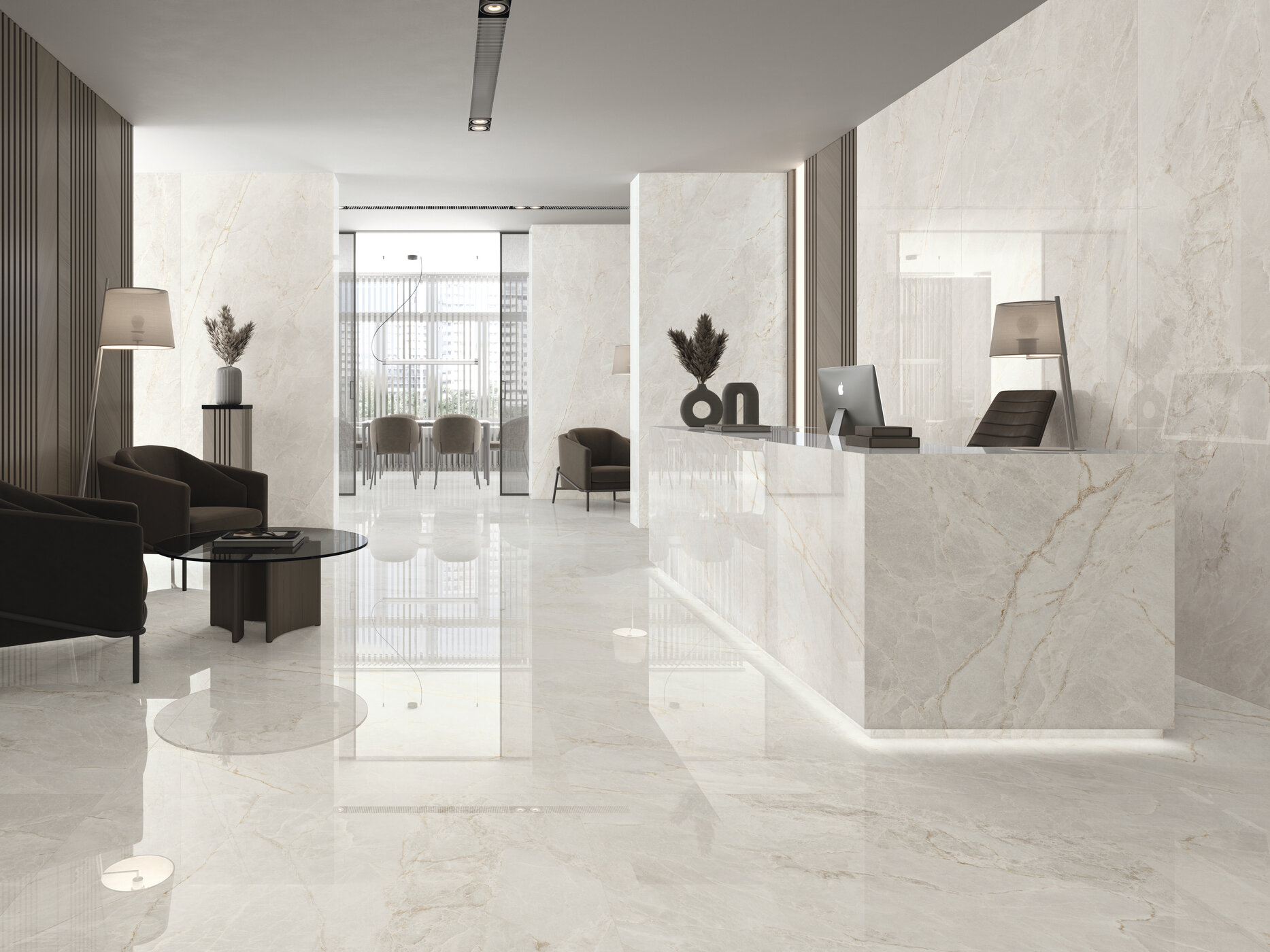 Velkoformátová dlaždice AB Majestic Pearl 120 × 280 cm, tloušťka 6 mm nebo 7 mm