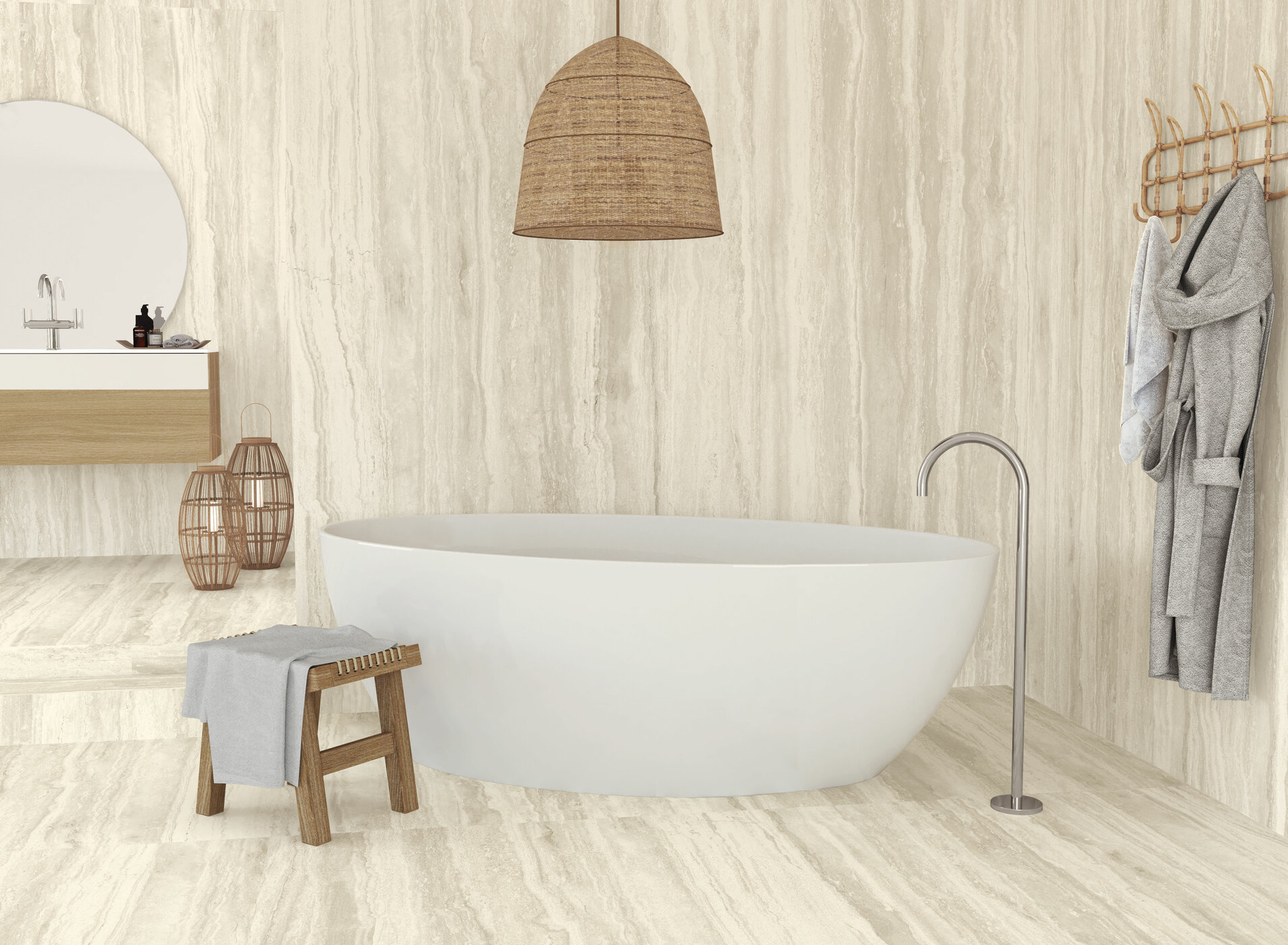 Velkoformátová dlaždice AB Palatinum Beige 120 × 260 cm, tloušťka 7 mm