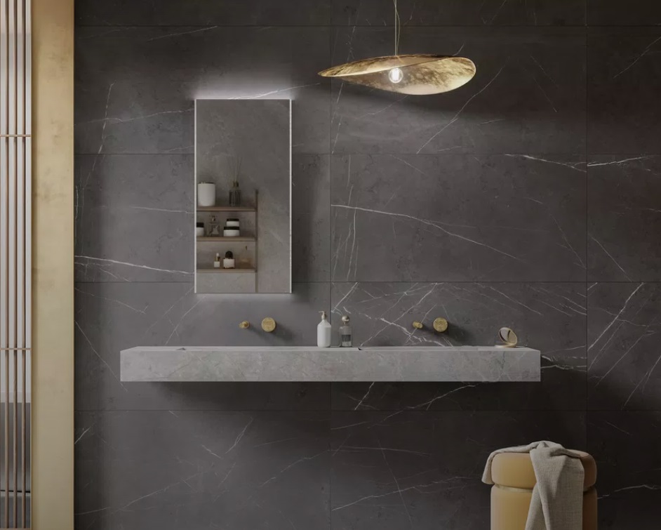 Großformatfliese Mirage Jolie JL06 Pietra Grey 120×278 cm 6 mm