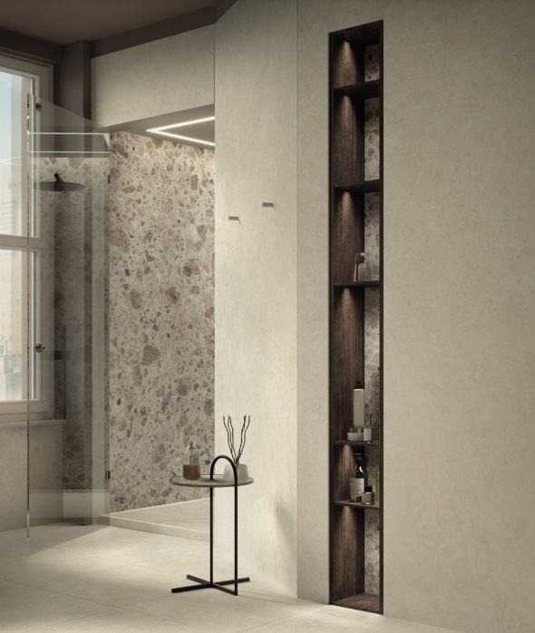 Velkoformátová dlaždice Mirage Elysian EY02 Desert Stone 120 × 278 cm, tloušťka 6 mm