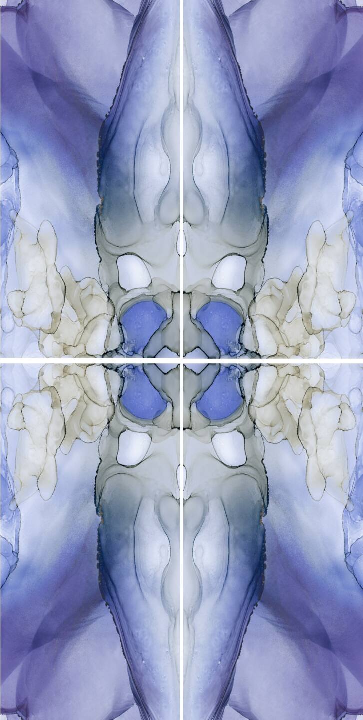 Velkoformátové keramické desky 320 x 160 cm Franko Carrabean Blue pro pracovní desku a obklad