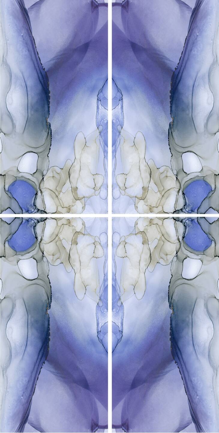Velkoformátové keramické desky 320 x 160 cm Franko Carrabean Blue pro pracovní desku a obklad