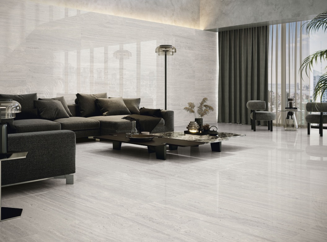 Velkoformátová dlaždice Baldocer Venice Grigio 120 × 260 cm, tloušťka 6 mm nebo 7 mm