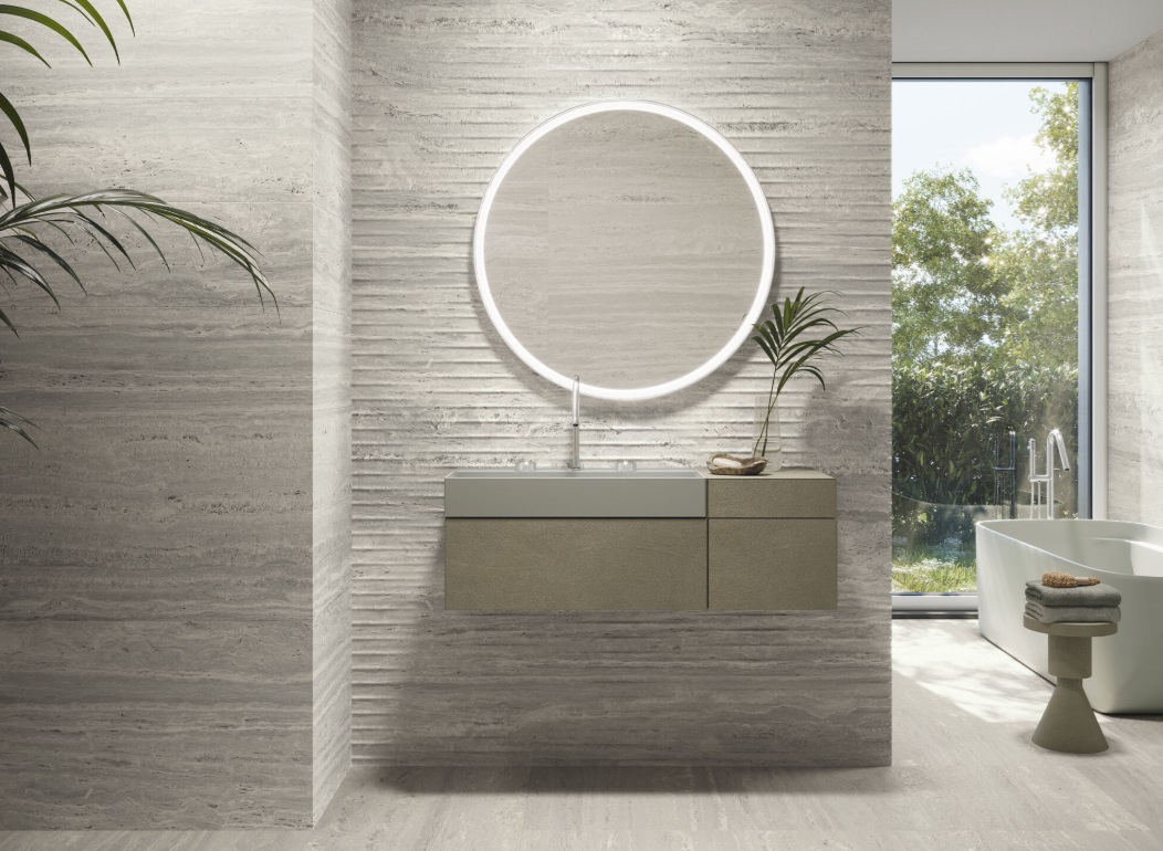 Velkoformátová dlaždice Baldocer Venice Grigio 120 × 260 cm, tloušťka 6 mm nebo 7 mm