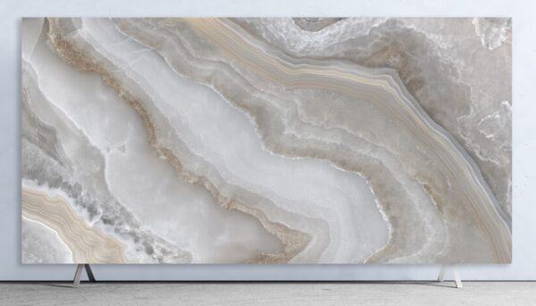 Velkoformátové keramické desky 320 x 160 cm Franko Onyx Grey pro pracovní desku a obklad