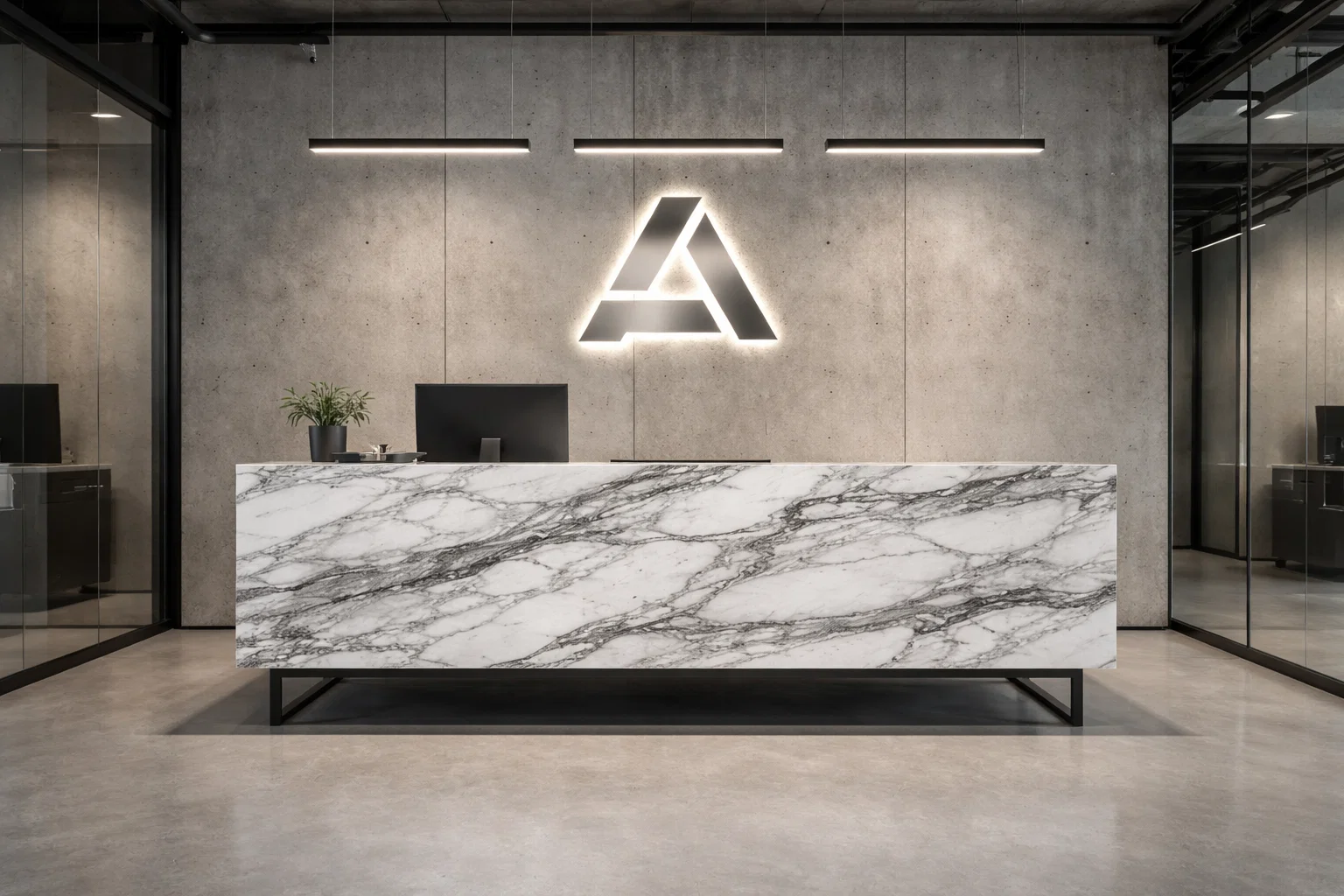 Swiper tile - recepční pult