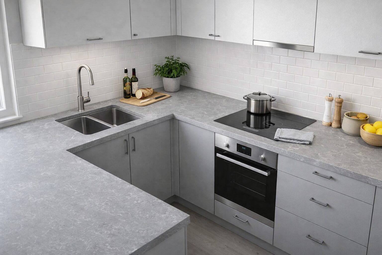 Konglomeráty F-Quartz Metropolitan pro pracovní desky