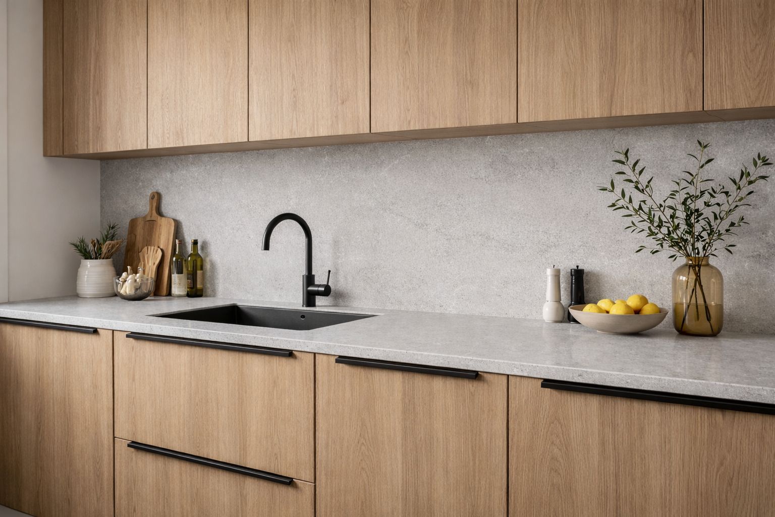 Konglomeráty F-Quartz Ash Grey pro pracovní desku