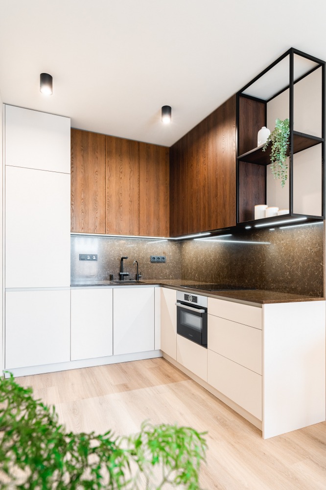 Kuchyňská deska Technistone Noble Athos Brown z konglomerátu na míru, hnědá – leštěná