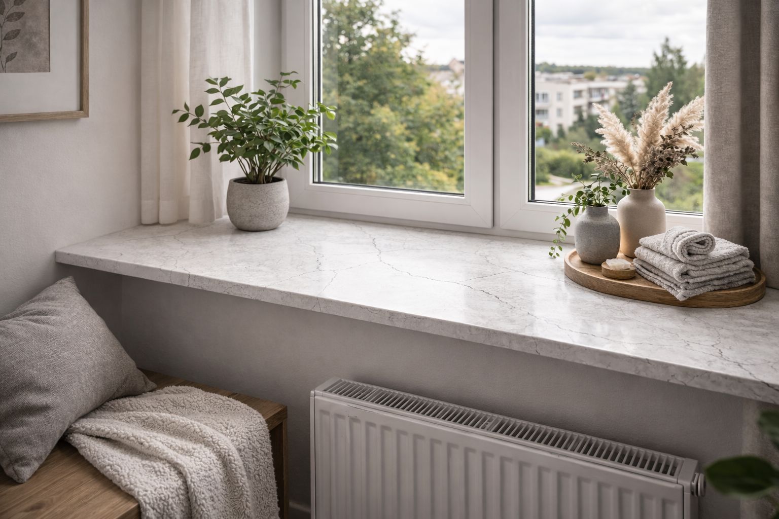 Konglomeráty F-Quartz Concrete Motion pro pracovní desku