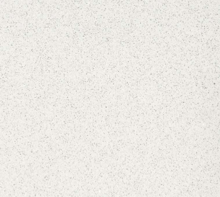 Technistone Starlight White küchenarbeitsplatte aus Konglomerat nach Maß, Weiß – Poliert