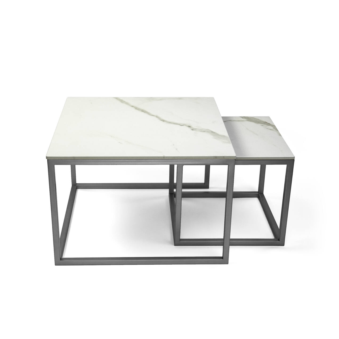 Tisch Franko Kanuhura Keramik Calacatta Michelangelo 60×60 & 40×40