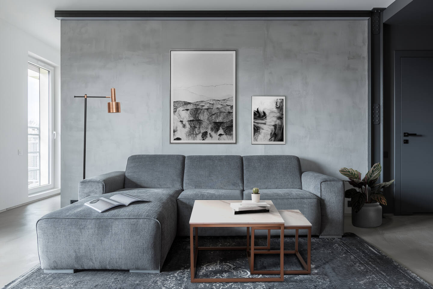 Tisch Franko Kanuhura Keramik Calacatta Michelangelo 60×60 & 40×40