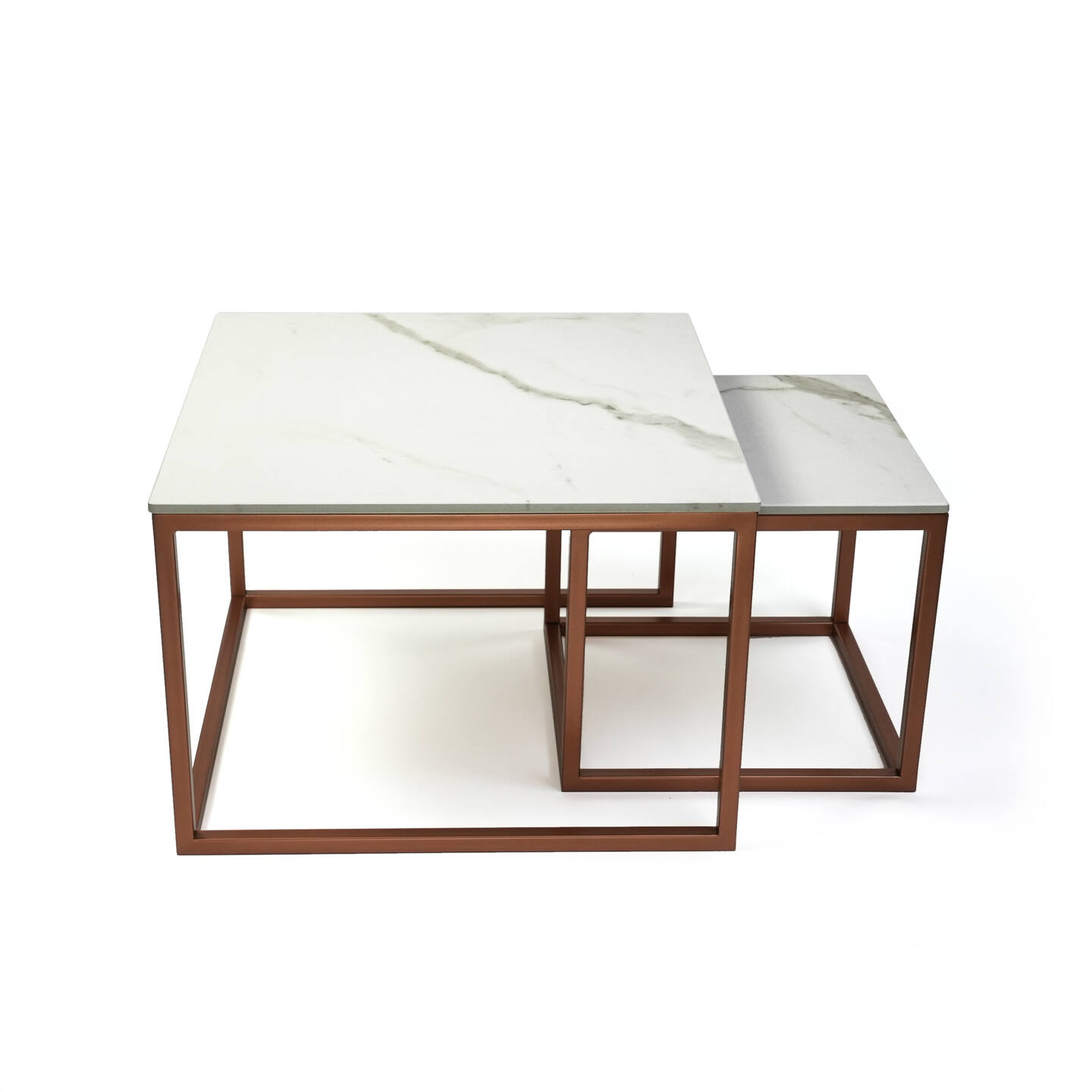 Tisch Franko Kanuhura Keramik Calacatta Michelangelo 60×60 & 40×40