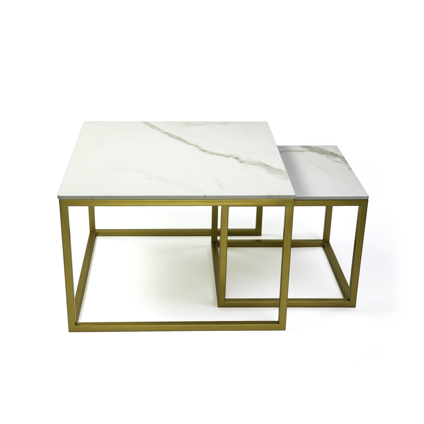 Tisch Franko Kanuhura Keramik Calacatta Michelangelo 60×60 & 40×40