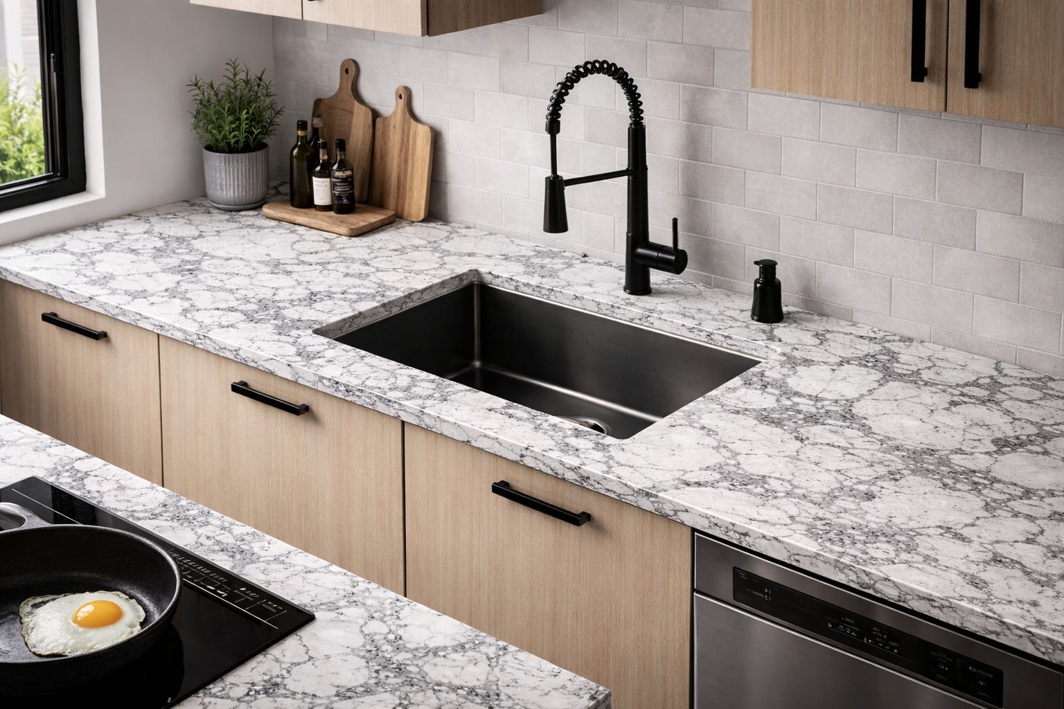 Konglomeráty F-Quartz Dolomites pro pracovní desky