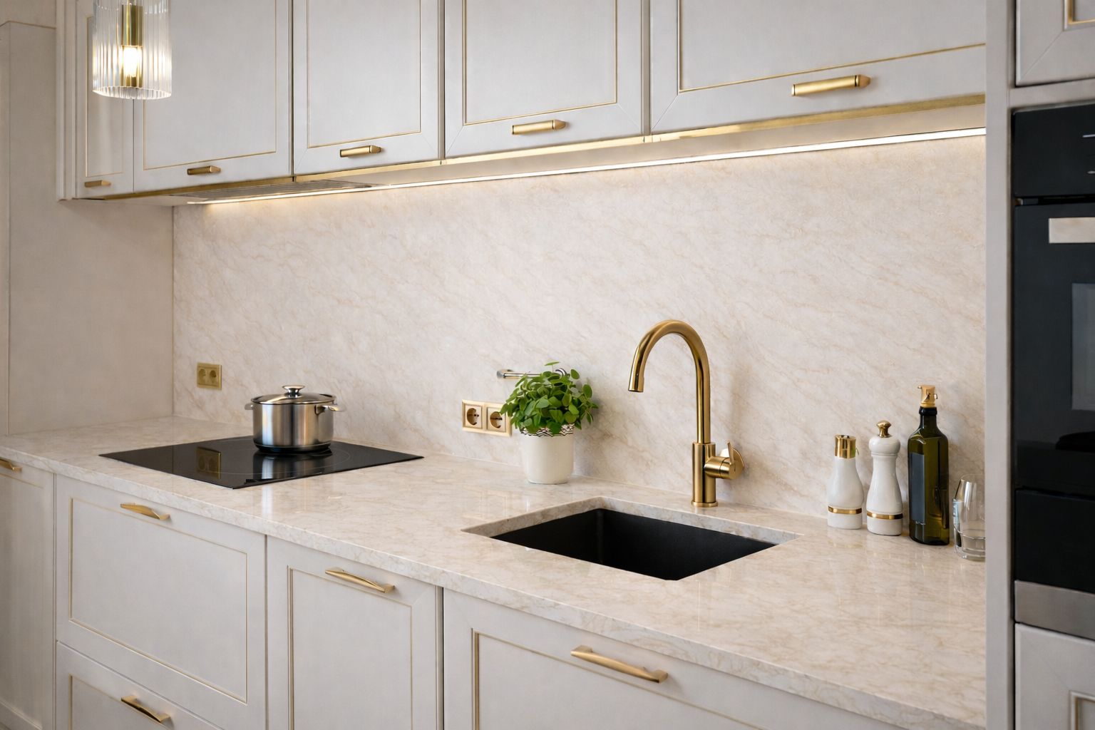 Konglomerate F-Quartz Taj Mahal Deluxe für die Arbeitsplatte