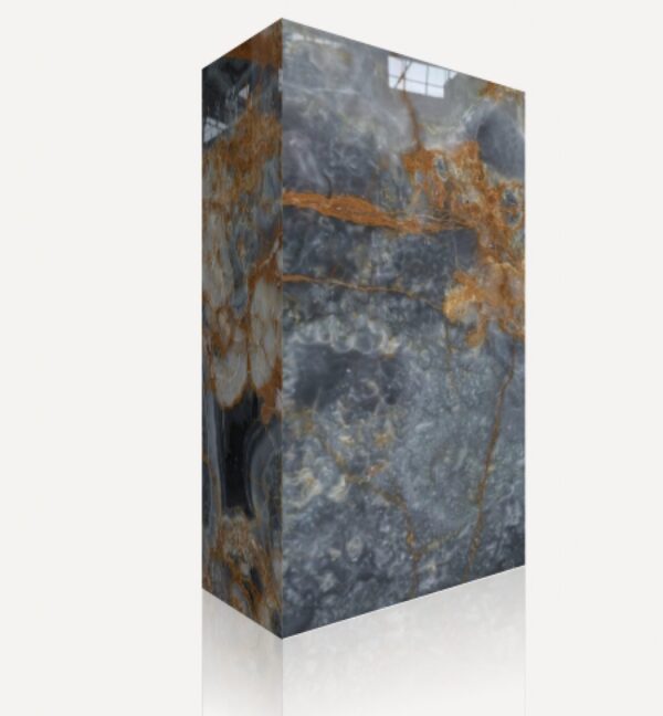 Onyx Dark Blue – osvětlený onyx – pro stěny, pracovní desky a recepční pulty