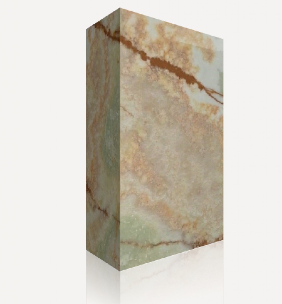 Onyx Green – osvětlený onyx – pro stěny, pracovní desky a recepční pulty