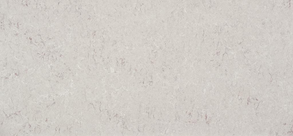Kuchyňská deska z konglomerátu na míru, světle šedá – Caesarstone Bianco Drift – leštěná