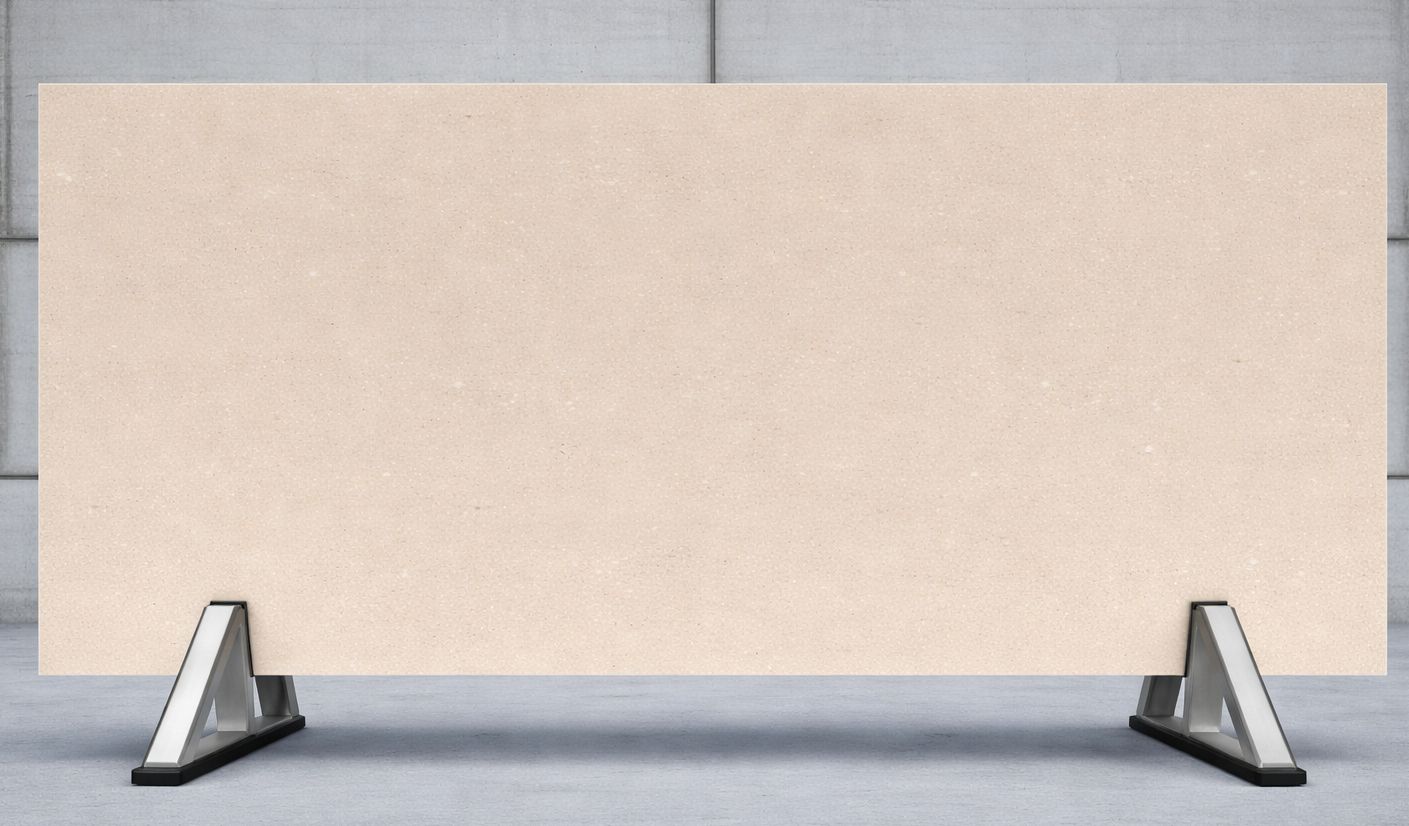 Kuchyňská deska z konglomerátu na míru, béžová – Caesarstone Clamshell – leštěná nebo broušená