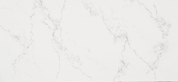 Kuchyňská deska z konglomerátu na míru, bílá – Caesarstone Empira White – leštěná