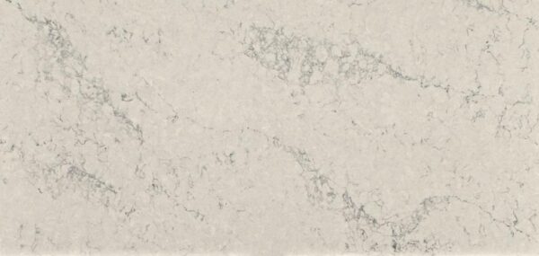 Kuchyňská deska z konglomerátu na míru, šedá – Caesarstone Noble Grey – leštěná