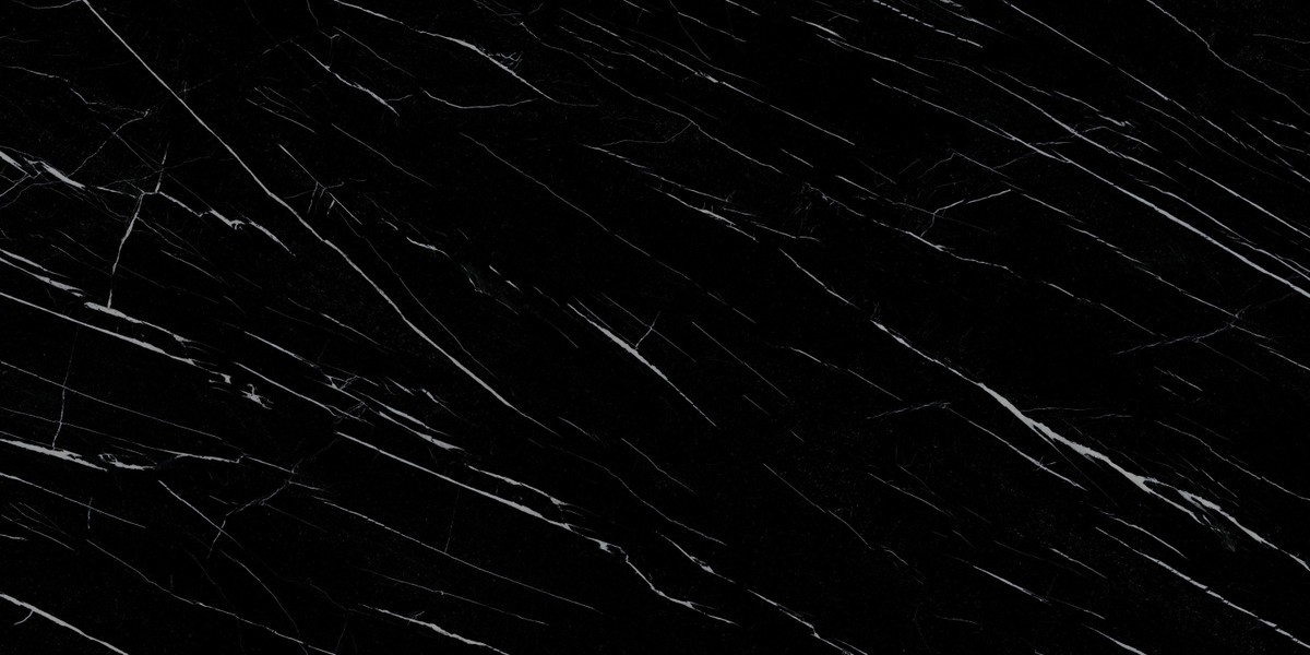 Keramická kuchyňská deska Laminam Naturali Nero Marquina na míru, černá – leštěná
