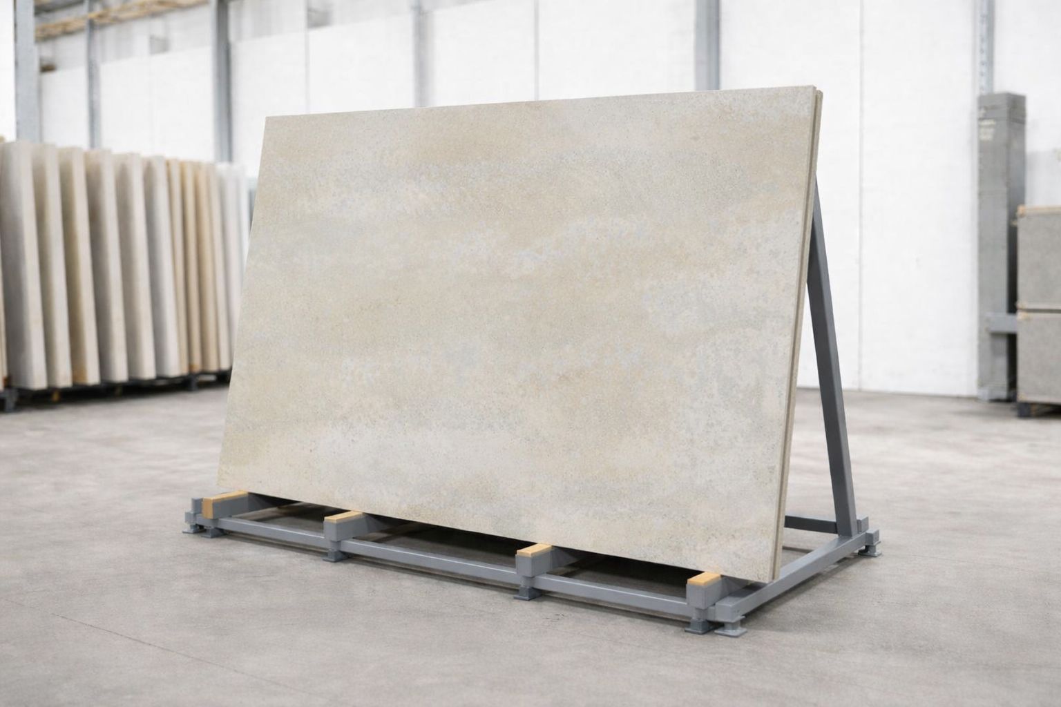 Kuchyňská deska z konglomerátu na míru, šedá – Caesarstone Primordia – matná